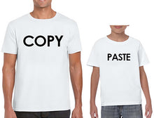 Load image into Gallery viewer, Copy and Paste Couple T shirt Mom and daughter, dad and son parents Design Tees