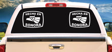 Load image into Gallery viewer, Hecho en Sonora letters Decal Car Window Laptop Flag Vinyl Sticker Mexico SLP Mexican Sticker, Trucking, Trokiando Trucks decal MX SON