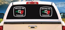 Load image into Gallery viewer, Hecha en Yucatan letters Decal Car Window Laptop Flag Vinyl Sticker Mexico YUC Mexican Sticker, Trucking, Trokiando Trucks decal Mex