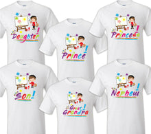 Load image into Gallery viewer, Art Painting Family Matching Birthday T-shirts Shirt Celebration kids Coloring