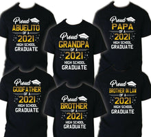 Load image into Gallery viewer, Family of Graduate Shirts, Graduation Matching Grad Shirt, 2021 Graduation HS 5