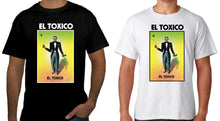 Load image into Gallery viewer, El Toxico (Catrin) TSHIRT / RAGLAN Loteria Mexican Bingo T Shirt Raglan Short Sleeve, Gift Celebration Toxic Tee