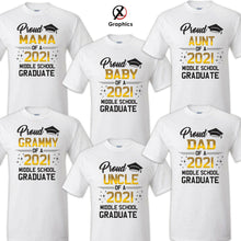 Load image into Gallery viewer, Family of Graduate T-Shirts, Graduation Matching Grad Shirt, 2021 Graduation 6