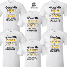 Load image into Gallery viewer, Family of Graduate Shirts, Graduation Matching Grad Shirt, 2021 Graduation HS 5