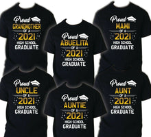 Load image into Gallery viewer, Family of Graduate Shirts, Graduation Matching Grad Shirt, 2021 Graduation HS 5
