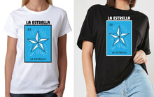 Load image into Gallery viewer, La Estrella TSHIRT / RAGLAN Loteria Mexican Bingo Short Sleeve T-Shirt / Raglan