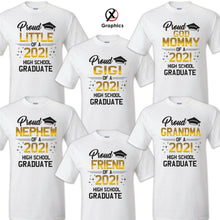 Load image into Gallery viewer, Family of Graduate Shirts, Graduation Matching Grad Shirt, 2021 Graduation HS 5