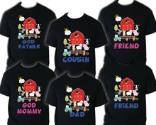 Load image into Gallery viewer, Farm Birthday T Shirt Family matching celebration reunion party tee mom dad kid