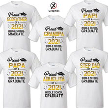Load image into Gallery viewer, Family of Graduate T-Shirts, Graduation Matching Grad Shirt, 2021 Graduation 6