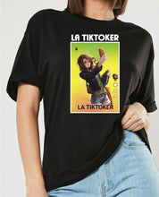 Load image into Gallery viewer, La TikToker Loteria Mexican Bingo Short Sleeve V-Neck Shirt Women tik toker tee