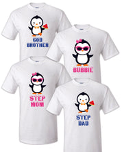 Load image into Gallery viewer, Penguins T shirt Mathing tee Family Birthday Reunion Party Celebration Baby