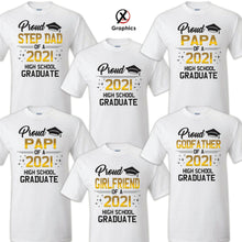 Load image into Gallery viewer, Family of Graduate Shirts, Graduation Matching Grad Shirt, 2021 Graduation HS 5