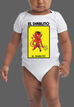 Load image into Gallery viewer, El Diablito TSHIRT / RAGLAN Loteria Mexican Bingo T Shirt Hooded Toxic Mexican Bingo Lottery Kid