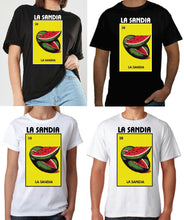Load image into Gallery viewer, La Sandia T-shirt / Hoodie / Raglan Loteria Mexican Bingo Funny Polaca Lottery Game shirt
