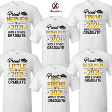 Load image into Gallery viewer, Family of Graduate T-Shirts, Graduation Matching Grad Shirt, 2021 Graduation 6