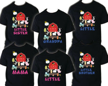 Load image into Gallery viewer, Farm Birthday T Shirt Family matching celebration reunion party tee mom dad kid