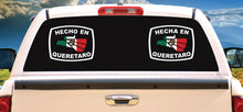 Load image into Gallery viewer, Hecho en Queretaro letters Decal Car Window Laptop Flag Vinyl Sticker Mexico SLP Mexican Sticker, Trucking, Trokiando Trucks decal MX QRO
