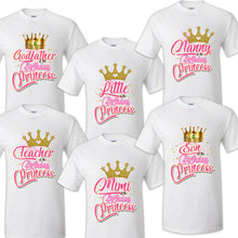 Load image into Gallery viewer, Princess Shirts Family Matching Birthday T-shirts Shirt Celebration kids