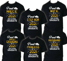 Load image into Gallery viewer, Family of Graduate Shirts, Graduation Matching Grad Shirt, 2021 Graduation HS 5