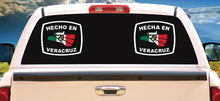 Load image into Gallery viewer, Hecha en Veracruz letters Decal Car Window Laptop Flag Vinyl Sticker Mexico GTO Mexican Sticker, Trucking, Trokiando Trucks decal MX VER