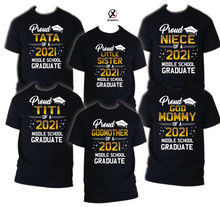 Load image into Gallery viewer, Family of Graduate T-Shirts, Graduation Matching Grad Shirt, 2021 Graduation 6