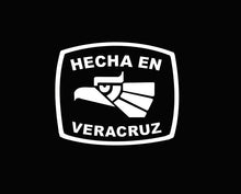 Load image into Gallery viewer, Hecha en Veracruz letters Decal Car Window Laptop Flag Vinyl Sticker Mexico GTO Mexican Sticker, Trucking, Trokiando Trucks decal MX VER