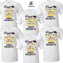Load image into Gallery viewer, Family of Graduate T-Shirts, Graduation Matching Grad Shirt, 2021 Graduation 3