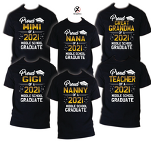 Load image into Gallery viewer, Family of Graduate T-Shirts, Graduation Matching Grad Shirt, 2021 Graduation 6