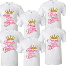 Load image into Gallery viewer, Princess Shirts Family Matching Birthday T-shirts Shirt Celebration kids