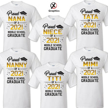 Load image into Gallery viewer, Family of Graduate T-Shirts, Graduation Matching Grad Shirt, 2021 Graduation 6