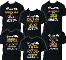 Load image into Gallery viewer, Family of Graduate Shirts, Graduation Matching Grad Shirt, 2021 Graduation HS 5