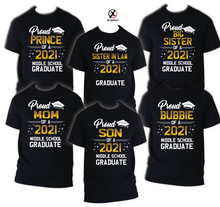 Load image into Gallery viewer, Family of Graduate T-Shirts, Graduation Matching Grad Shirt, 2021 Graduation 6