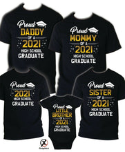 Load image into Gallery viewer, Family of Graduate Shirts, Graduation Matching Grad Shirt, 2021 Graduation HS 5