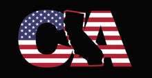 Load image into Gallery viewer, California State letters Decal Car Window Laptop Map Vinyl Sticker USA flag Amer