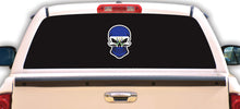 Load image into Gallery viewer, Salvadorian Skull Decal Car Window Laptop Vinyl Sticker Human Skeleton Dead El Salvador decal Centroamericano Flag sticker decal