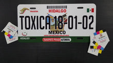 Load image into Gallery viewer, Hidalgo Car Plate aluminum License Plate Mex HGO Mexico State CUSTOMIZED Trokas Trokiando Estados de Mexico, Mexican State Car Plate