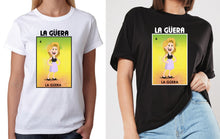 Load image into Gallery viewer, La Guera T-shirts Loteria Mexican Bingo Short Sleeve Shirt Blonde white