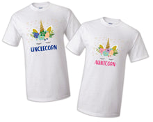 Load image into Gallery viewer, Unicorn T shirt Birthday Matching Party Reunion Celebration Family Kid Baby Glitter