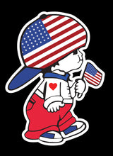 Load image into Gallery viewer, USA Boy Decal USA flag Decal Car Window Vinyl Sticker American