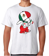 Load image into Gallery viewer, Mexican Boy with Flag T-Shirt Mexican Shirts Short Sleeve, Gift Celebrate Tee Monito Mexicano Mexican Flag T-shirt - Mexico tee