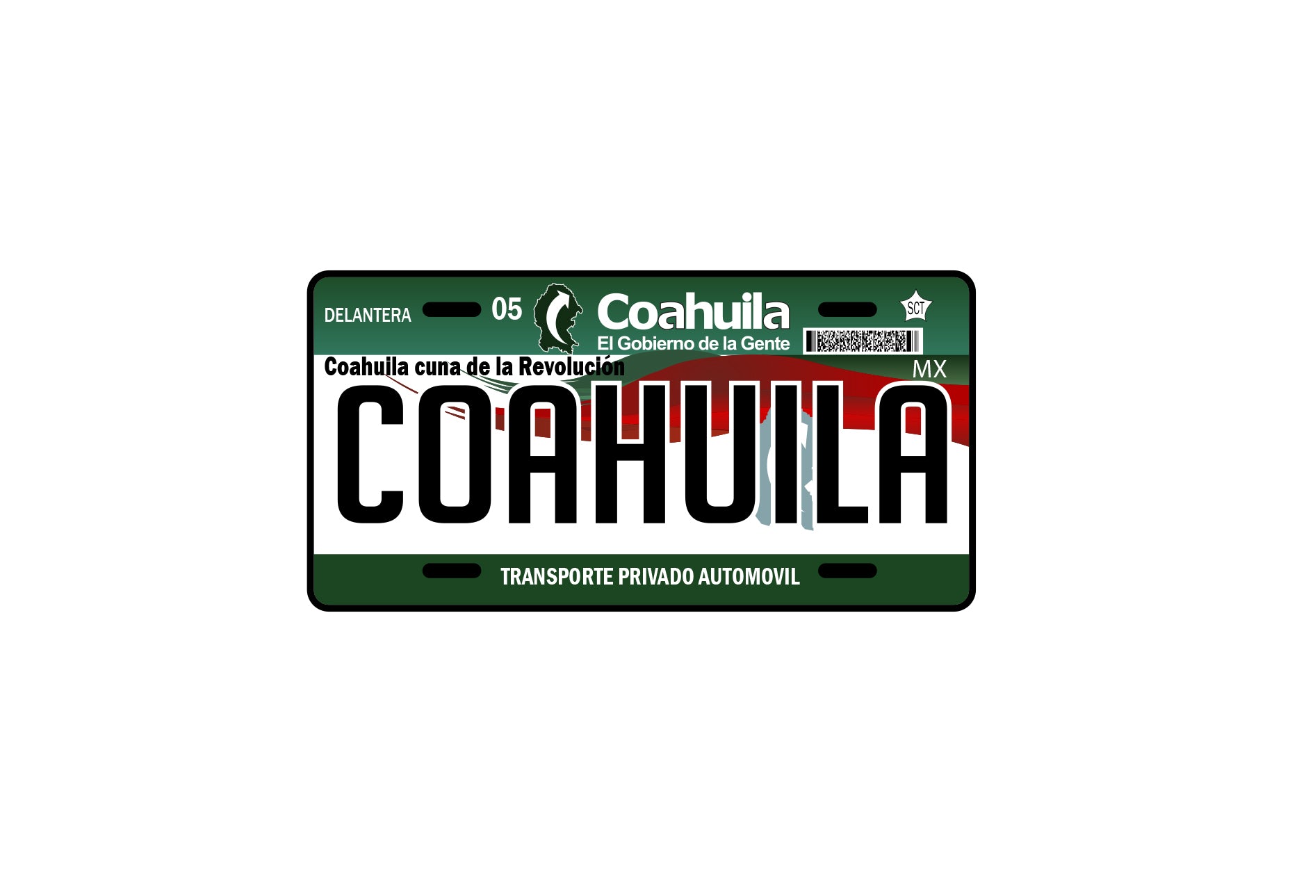 Amel Mexico Mexican Flag Car License Plate - Front Auto Tag Plate - 1021001
