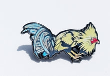 Load image into Gallery viewer, Angry Rooster Pin For Caps And Clothing Enamel Badge  Gallo Gallero Mexican Latino Mexico Rooster Farm Fighting Gallo de Pelea

