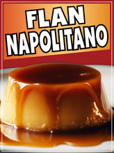 Load image into Gallery viewer, Flan Napolitano Sticker Window Decal Truck Concession Vinyl Restaurant Wall poster Sticker Food Decal Sign
