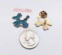 Load image into Gallery viewer, Balloon Dog Pin For Caps And Clothing Enamel Badge Blue Dog Animal Brooches backpack Embellishments
