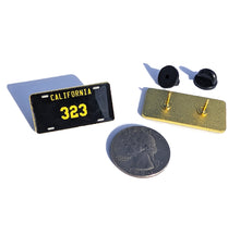 Load image into Gallery viewer, California 323 Pin For Caps And Clothing Enamel Badge California Car Plate Pin California USA License Plate
