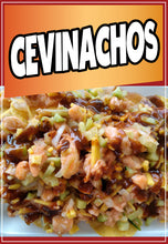 Load image into Gallery viewer, Cevinachos Sticker Window Sticker Mexican Truck Concession Vinyl Restaurant Wall Poster Sticker Seafood

