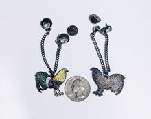Load image into Gallery viewer, Rooster Pin Chain For Caps And Clothing Enamel Badge Rooter Brooches backpack Embellishments Gallo Pin
