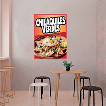 Load image into Gallery viewer, Chilaquiles Verdes Sticker Sign Window Decal Truck Concession Vinyl Restaurant Wall poster Mexican Food Decal
