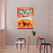 Load image into Gallery viewer, Chilli Cheese Fries Sticker Sign Window Decal Truck Concession Vinyl Restaurant Wall poster Decal
