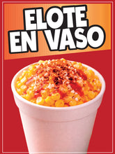 Load image into Gallery viewer, Elote en Vaso Decal Corn in a Cup Sticker Sign Window Mexican Food Truck Concession Vinyl Restaurant Wall Poster#2
